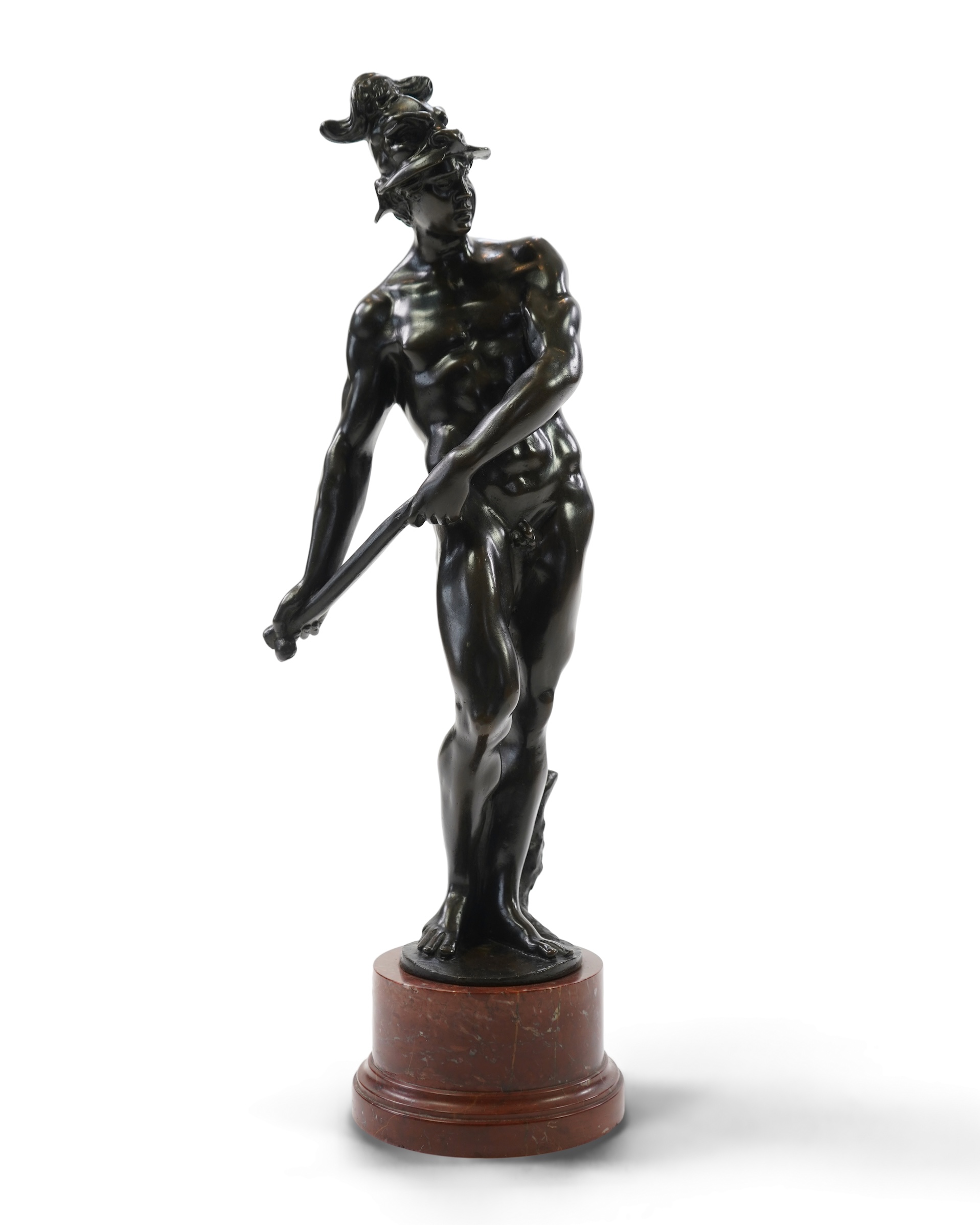 After Tiziano Aspetti (1565-1607). A patinated bronze figure of Vulcan, French, late 19th/early 20th century